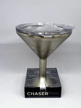 Orca Chasertini Stainless Steel martini cup with lid 8oz